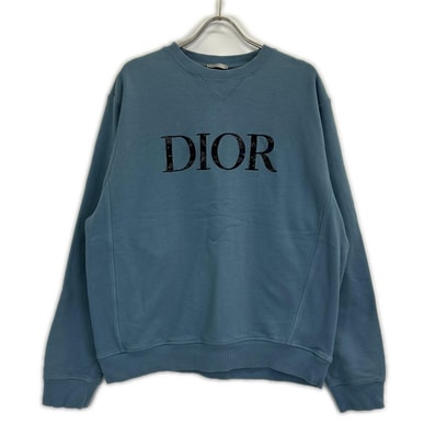ディオール x PETER DOIGピータードイグ【国内正規】21AW 143J687A0531 ロゴ刺繍 スウェットシャツ XXL