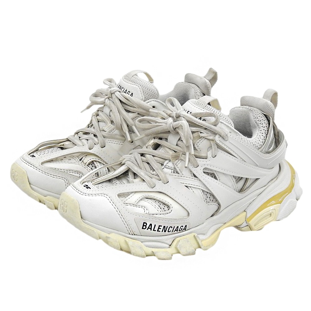バレンシアガ TRACK TRAINERS/トラックトレーナー ローカットスニーカー シューズ レディース ホワイト 23cm 542436 35(EU)