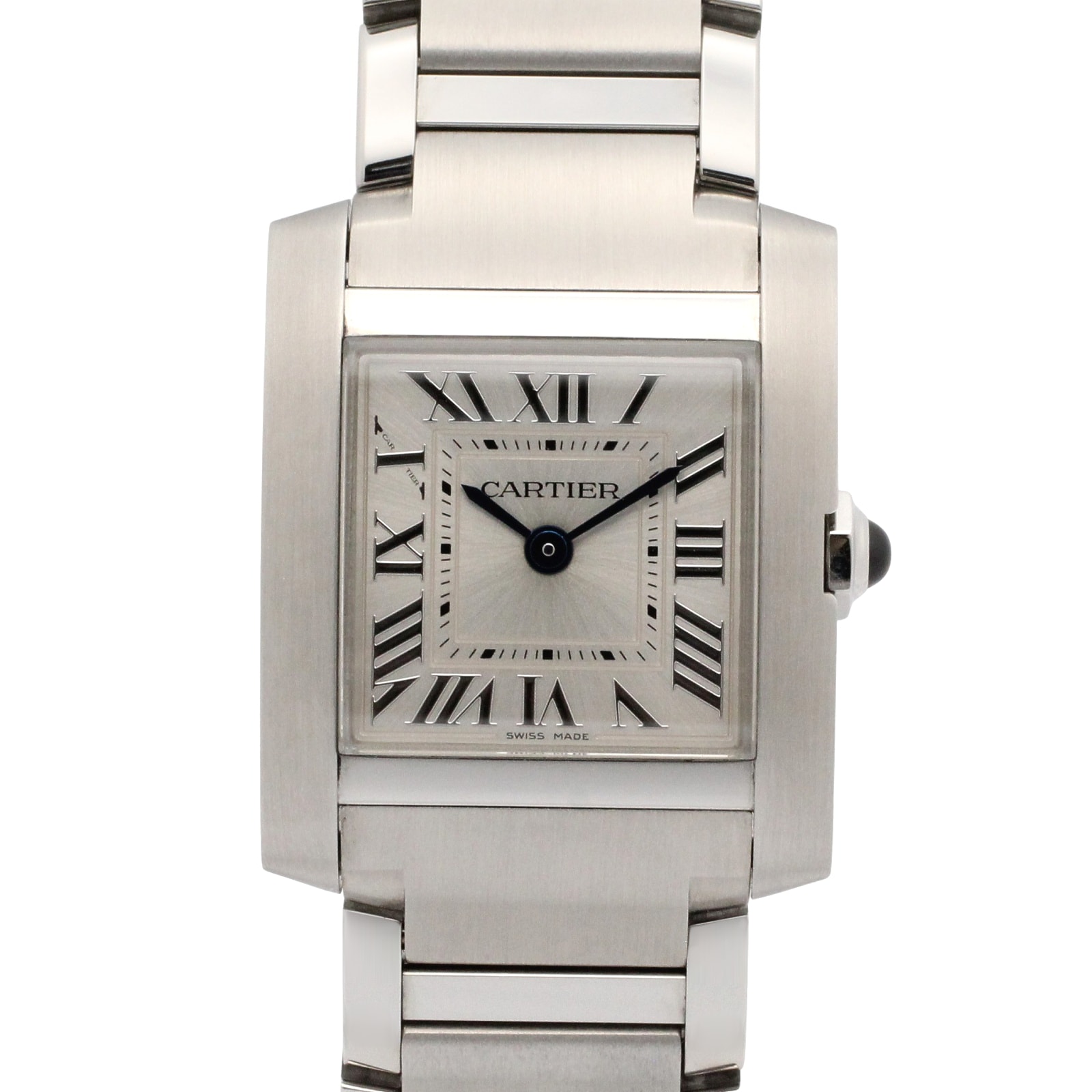 カルティエ CARTIER タンクフランセーズ SM 腕時計 時計 ステンレススチール レディース シルバー系 WST0065 【中古】