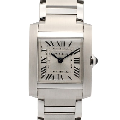 カルティエ CARTIER タンクフランセーズ SM 腕時計 時計 ステンレススチール レディース シルバー系 WST0065 【中古】