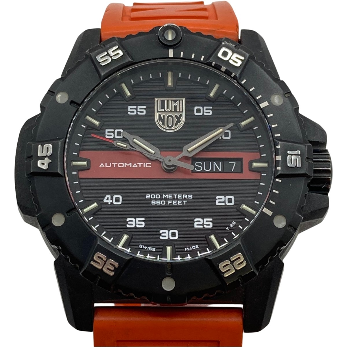 ◎◎LUMINOX ルミノックス マスター カーボン シール 3860 Ref.3876.RB 自動巻き メンズ 腕時計 ケース付
