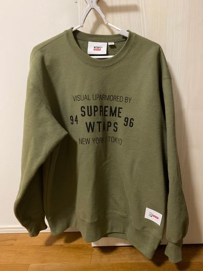 Supreme / WTAPS Crewneck "Light Olive"