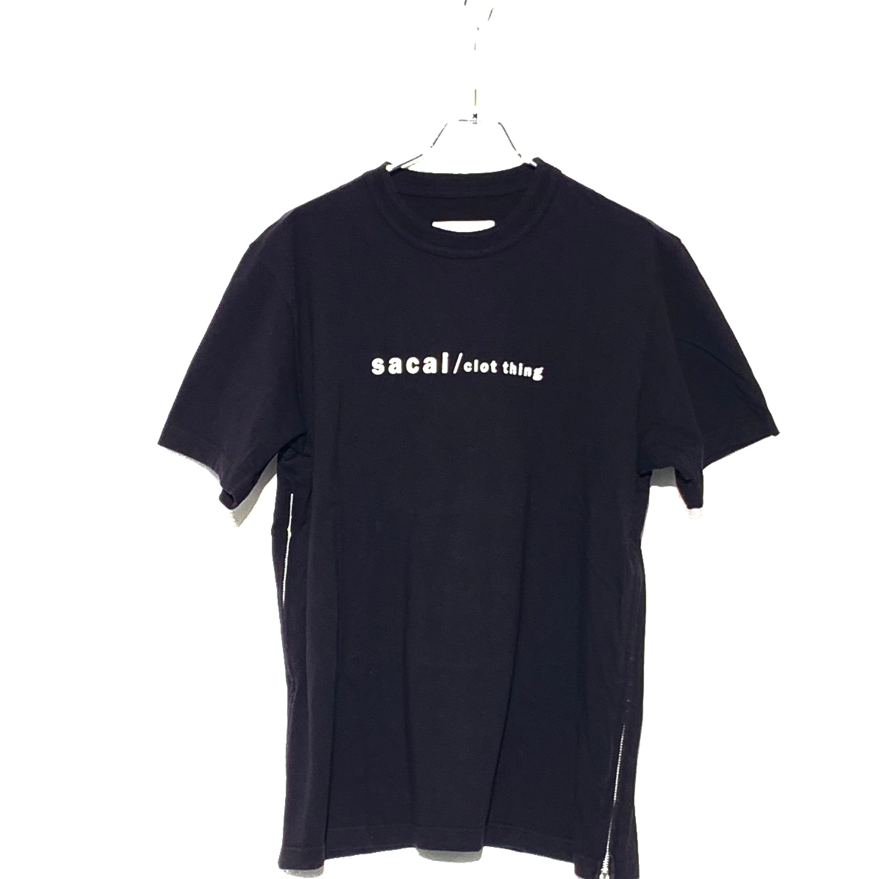 SACAI×CLOT T-SHIRT BLACK