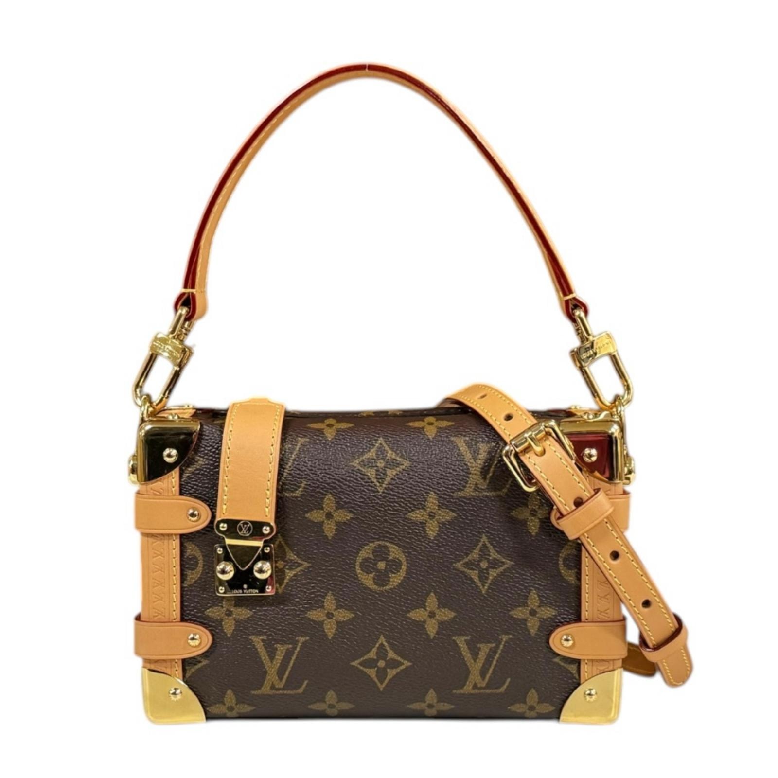 ルイヴィトン サイドトランクPM モノグラム ショルダーバッグ モノグラムキャンバス M46815 ブラウン レディース LOUIS VUITTON  中古