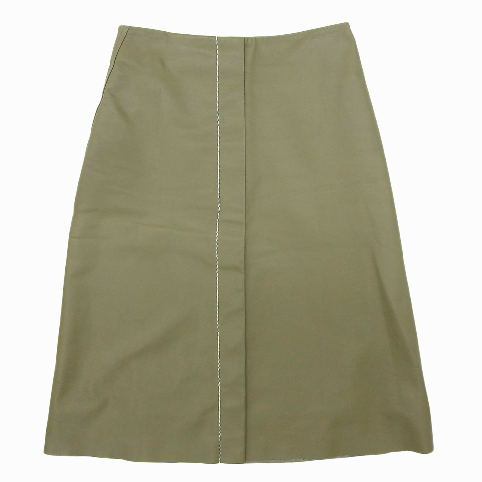 極美品 マルニ スカート カーキ レディース 38 GOMX0049UYL