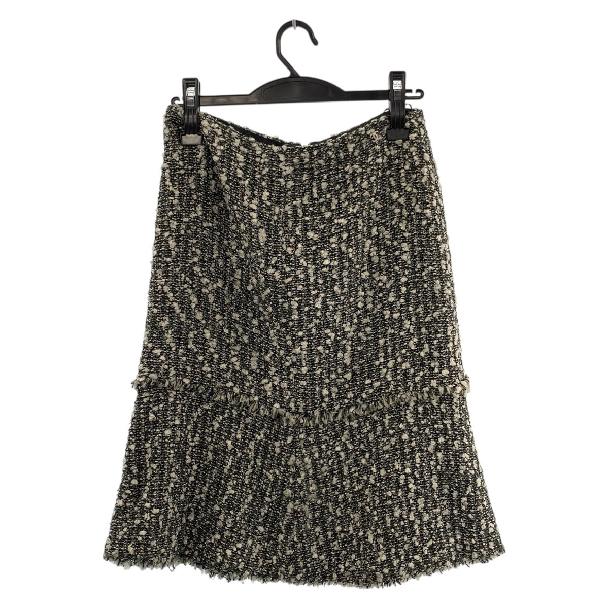 美品 CHANEL シャネル ツイード ココマーク サイズ36 マルチカラー レーヨン ポリアミド/ シルク/ スカート 506827 【中古】