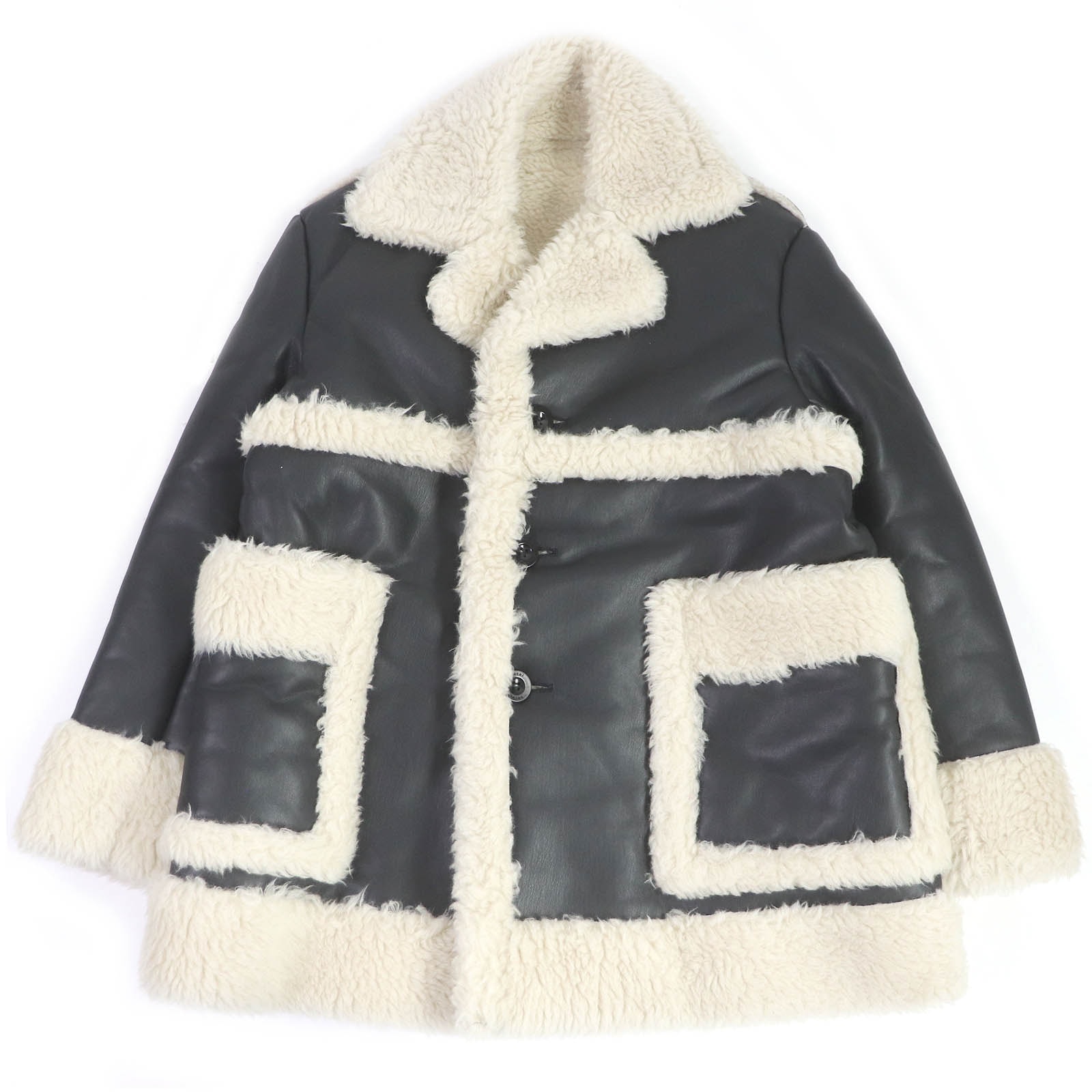 sacai Faux Shearling Blouson "Black"
