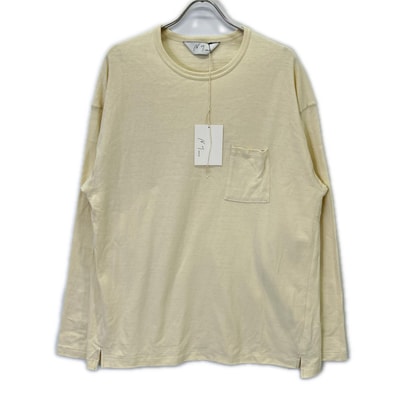 アンセルム CREAM T46C/R CREW NECK LS T-SHIRT 1