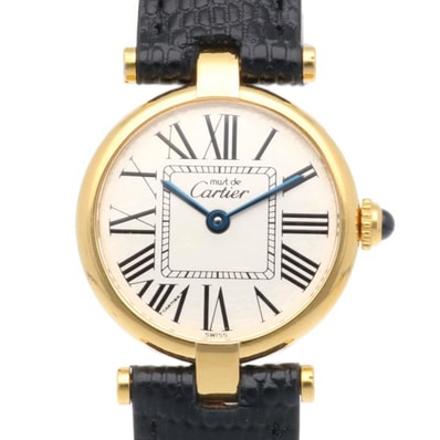 カルティエ マストヴァンドーム 腕時計 時計 GP 1851 クオーツ レディース 1年保証 CARTIER 中古
