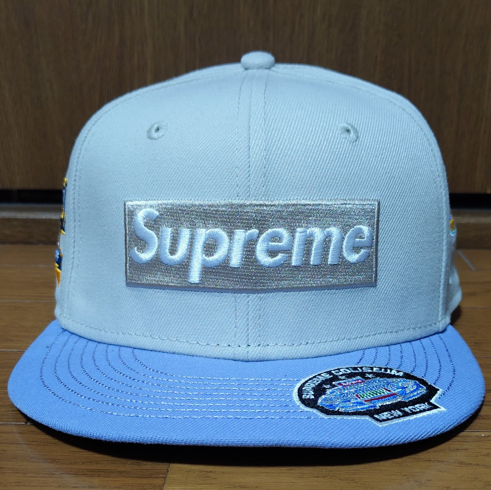 Supreme Championships Box Logo New Era "Stone"
