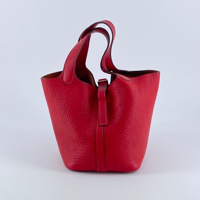 HERMES(エルメス) ピコタンPM ハンドバッグ レッド
