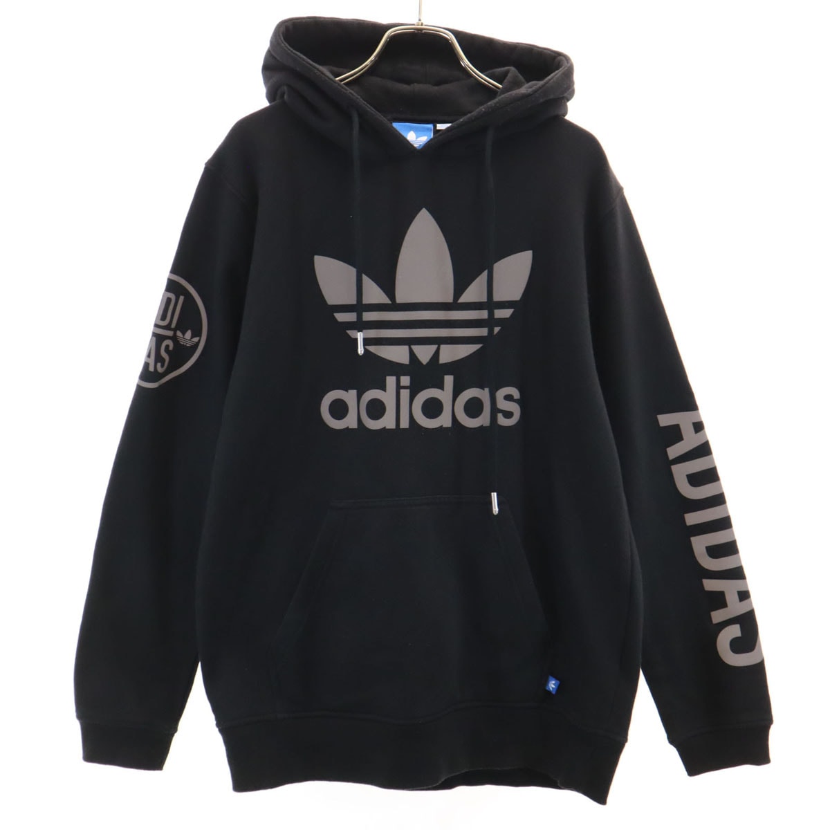 adidas アディダス 長袖 パーカー M ブラック
