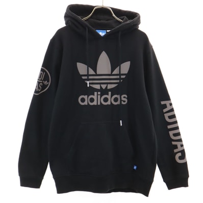 adidas アディダス 長袖 パーカー M ブラック