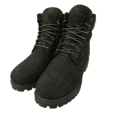 Supreme シュプリーム 25AW TB0A5TBZW05 × Timberland Patchwork 6 Inch Premium Boot ティンバーランド パッチワーク プレミアム ワーク ブーツ ブラック系 27cm【美品】【中古】