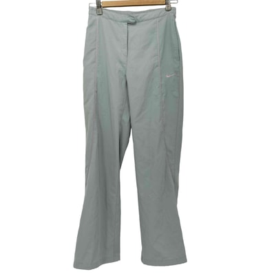 00s Y2K 刺繍 裾ドローコード ライン ブーツカット フレア シェルパンツ【1140988267671】