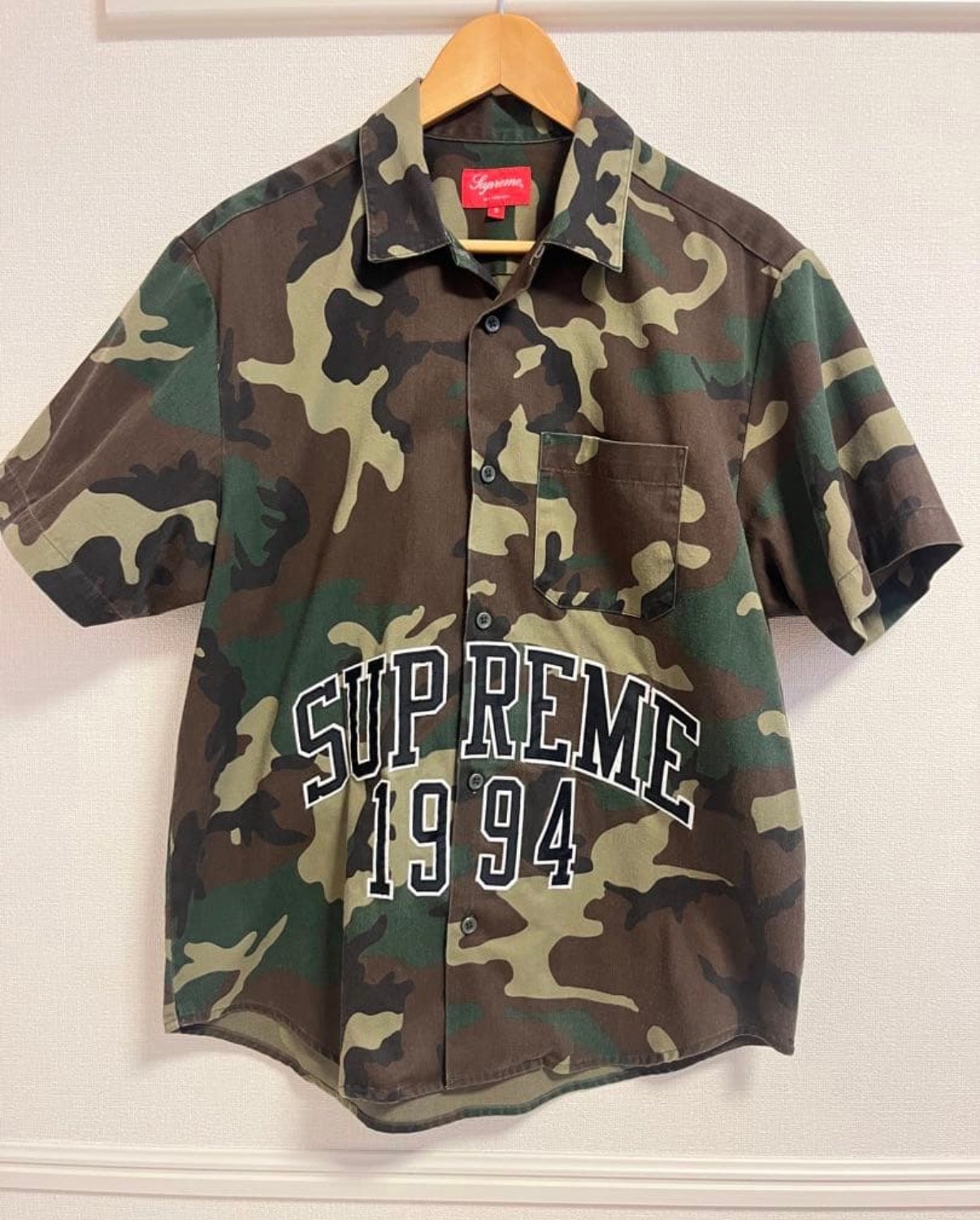 Supreme Arc Logo S/S Work Shirt "Camo"