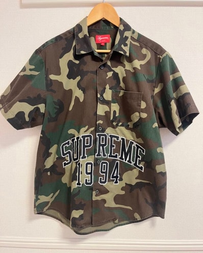 Supreme Arc Logo S/S Work Shirt "Camo"