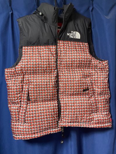 Supreme x The North Face Studded Nuptse Vest "Red"