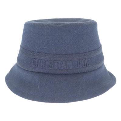 ディオール Dior デニム ボブ バケット 58 12DDN923A133 ハット コットン ポリエステル ネイビー メンズ レディース【中古】【SAランク】