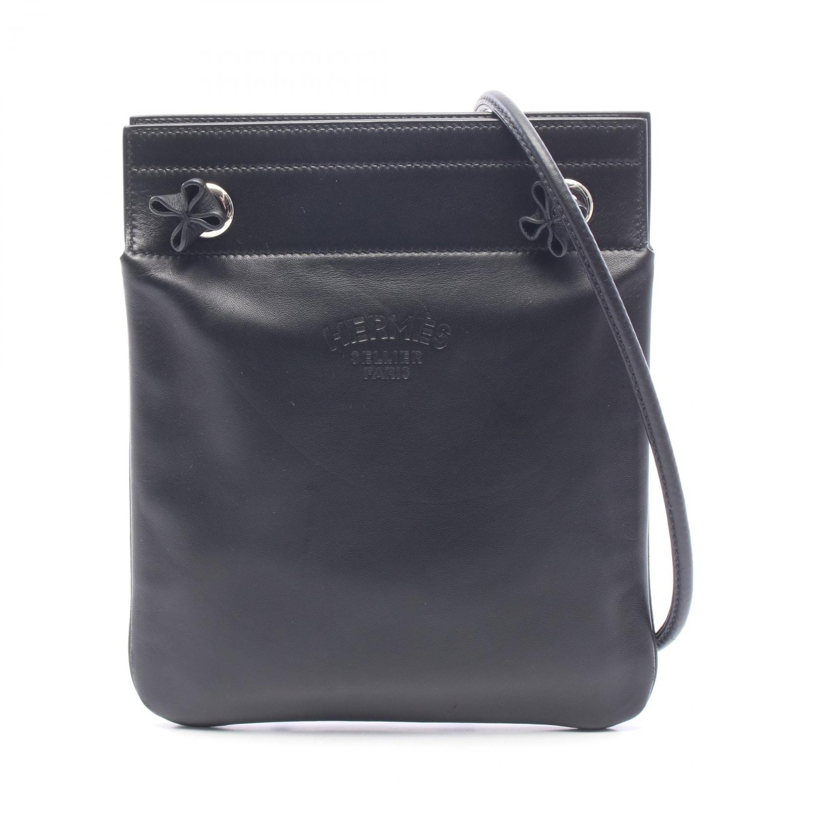 エルメス HERMES アリーヌ ミニ ショルダーバッグ バッグ ヴォースイフト ヴォースイフト D刻印(2019年製造) レディース ブラック系 【中古】