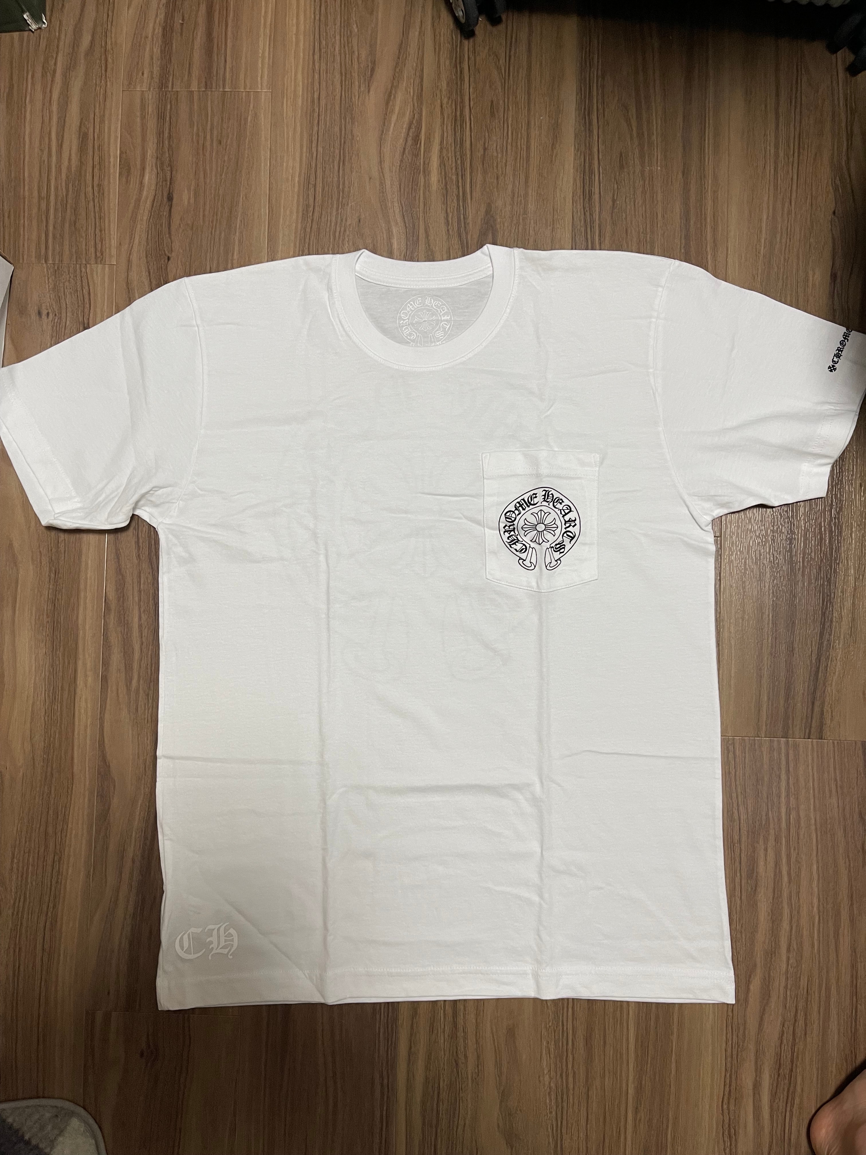 Chrome Hearts ホースシュー&ハリウッドロゴ ポケットTシャツ クロムハーツ ホースシューロゴ ポケットTシャツ 