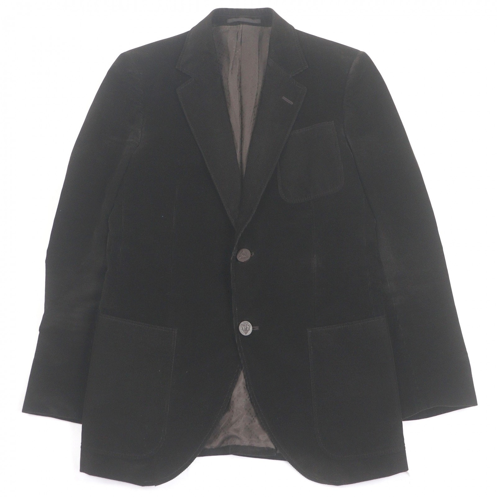 美品 グッチ テーラードジャケット ブラウン メンズ 46