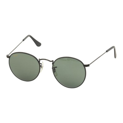 レイバン ボシュロム社製 サングラス アイウェア ラウンド型 ブラック メタル レディース Ray-Ban 中古