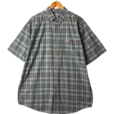 古着 カーハート Carhartt チェック柄 ボタンダウン 半袖 ワークシャツ メンズL相当/eaa564303