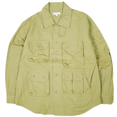 Engineered Garments エンジニアードガーメンツ 25SS アメリカ製 Explorer Shirt Jacket - Cotton Grosgrain エクスプローラーシャツジャケット コットングログラン S Dark Khaki アウター