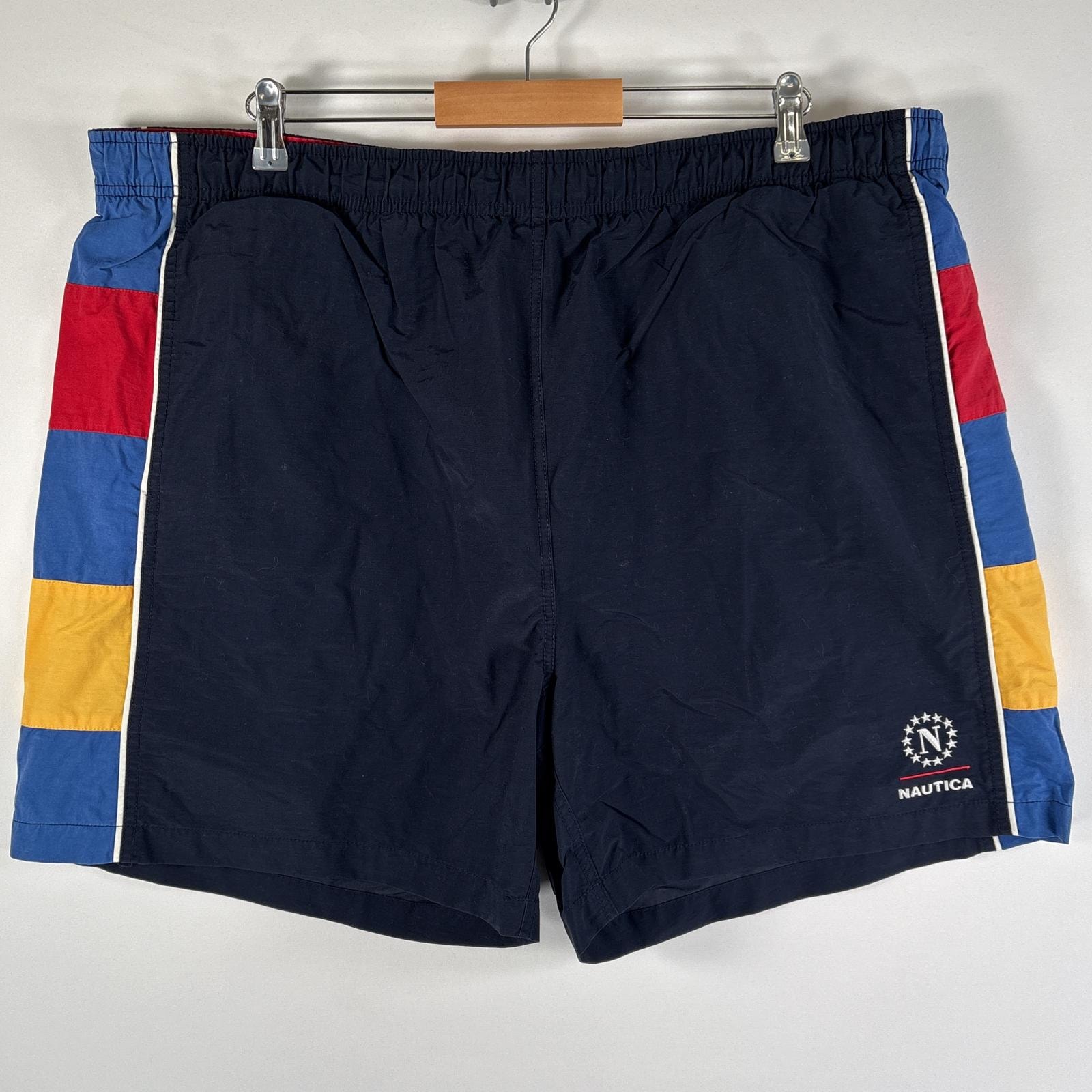 古着 ノーティカ NAUTICA ショートパンツ スイムショーツ 水着 大きいサイズ ワンポイントロゴ ハーフパンツ 14041  ネイビー メンズ