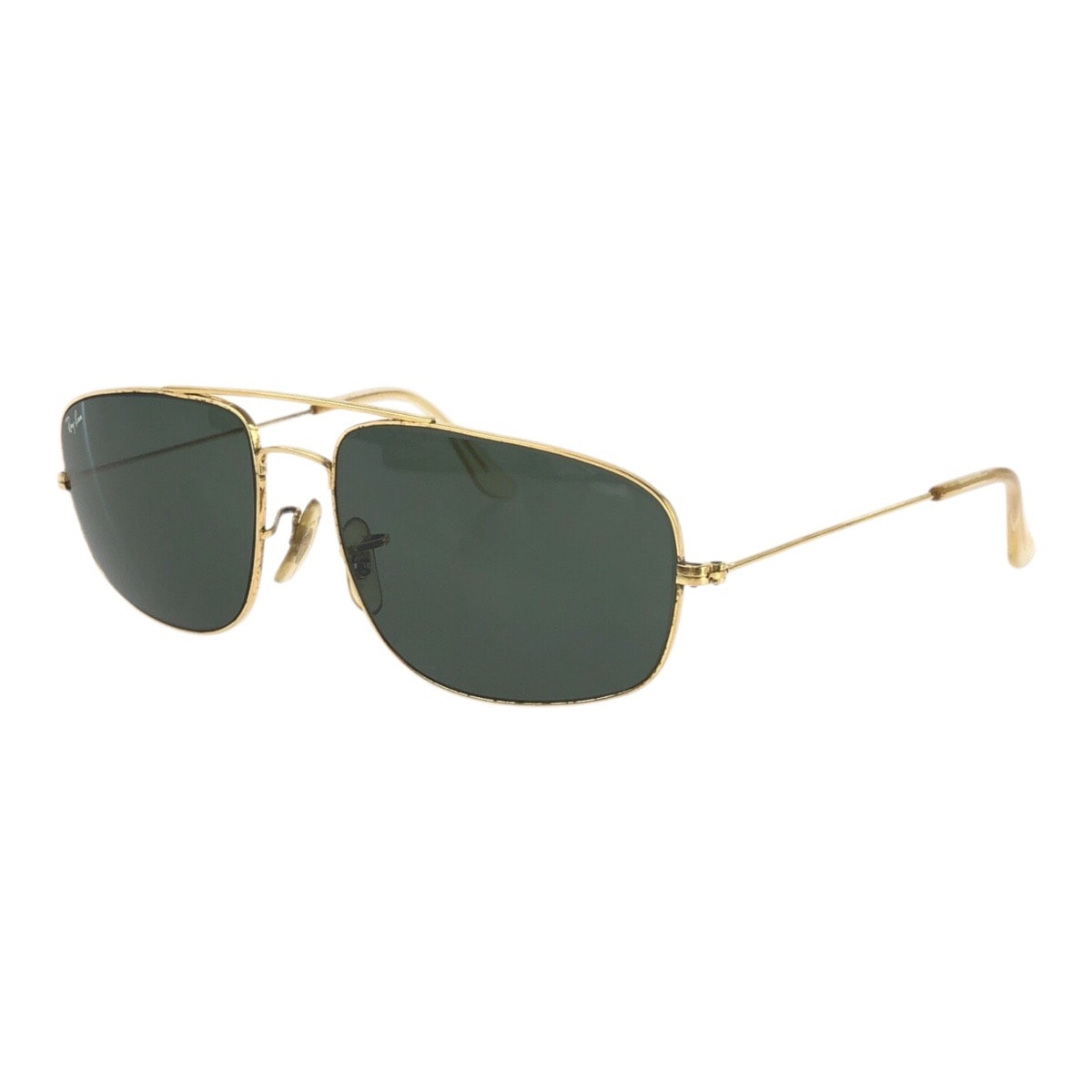 Ray-Ban レイバン ヴィンテージ ボシュロム エクスプローラー グリーン ゴールド金具 メタル サングラス 男女兼用 スクエア 603464 【中古】