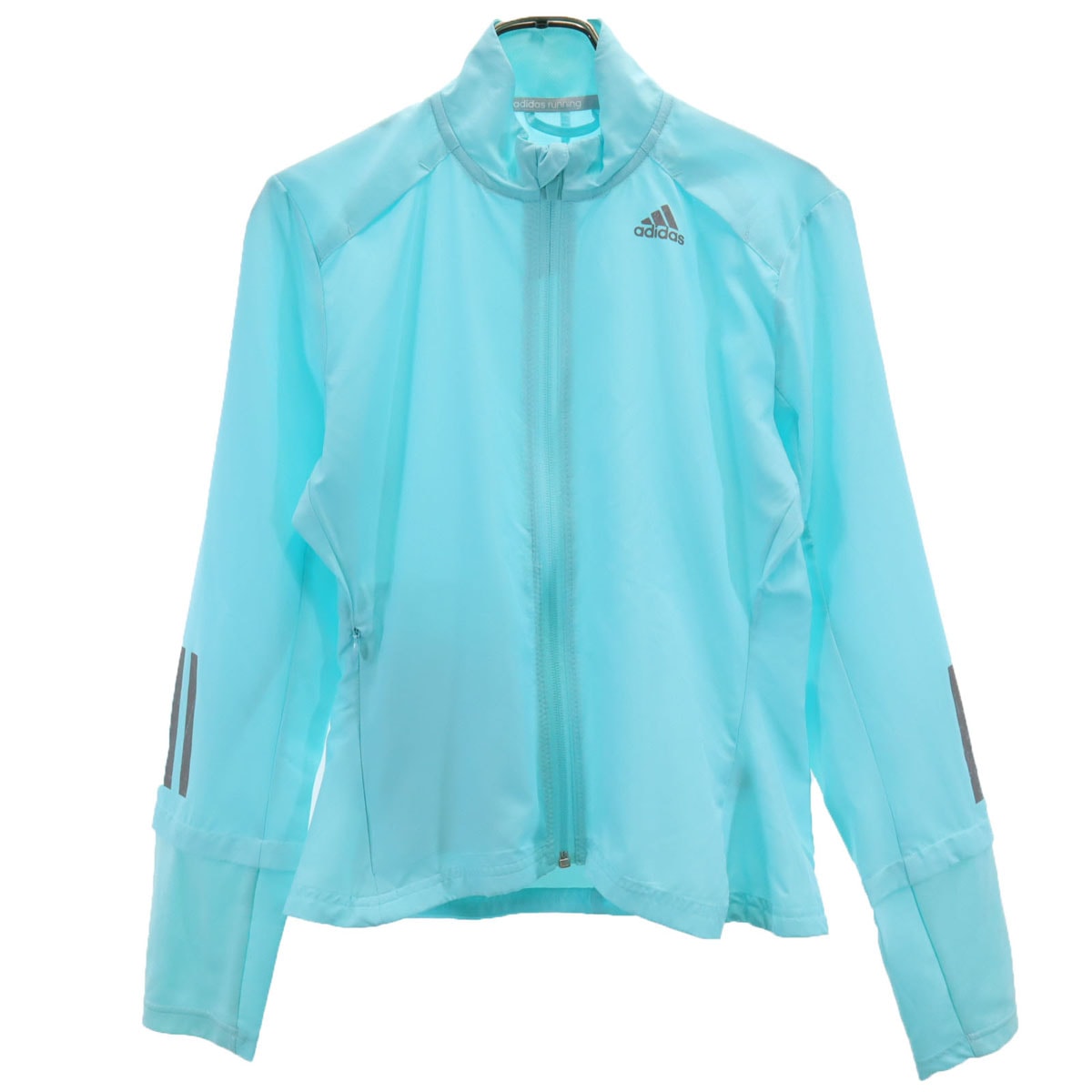 adidas アディダス ランニング ジップジャケット S ブルー系