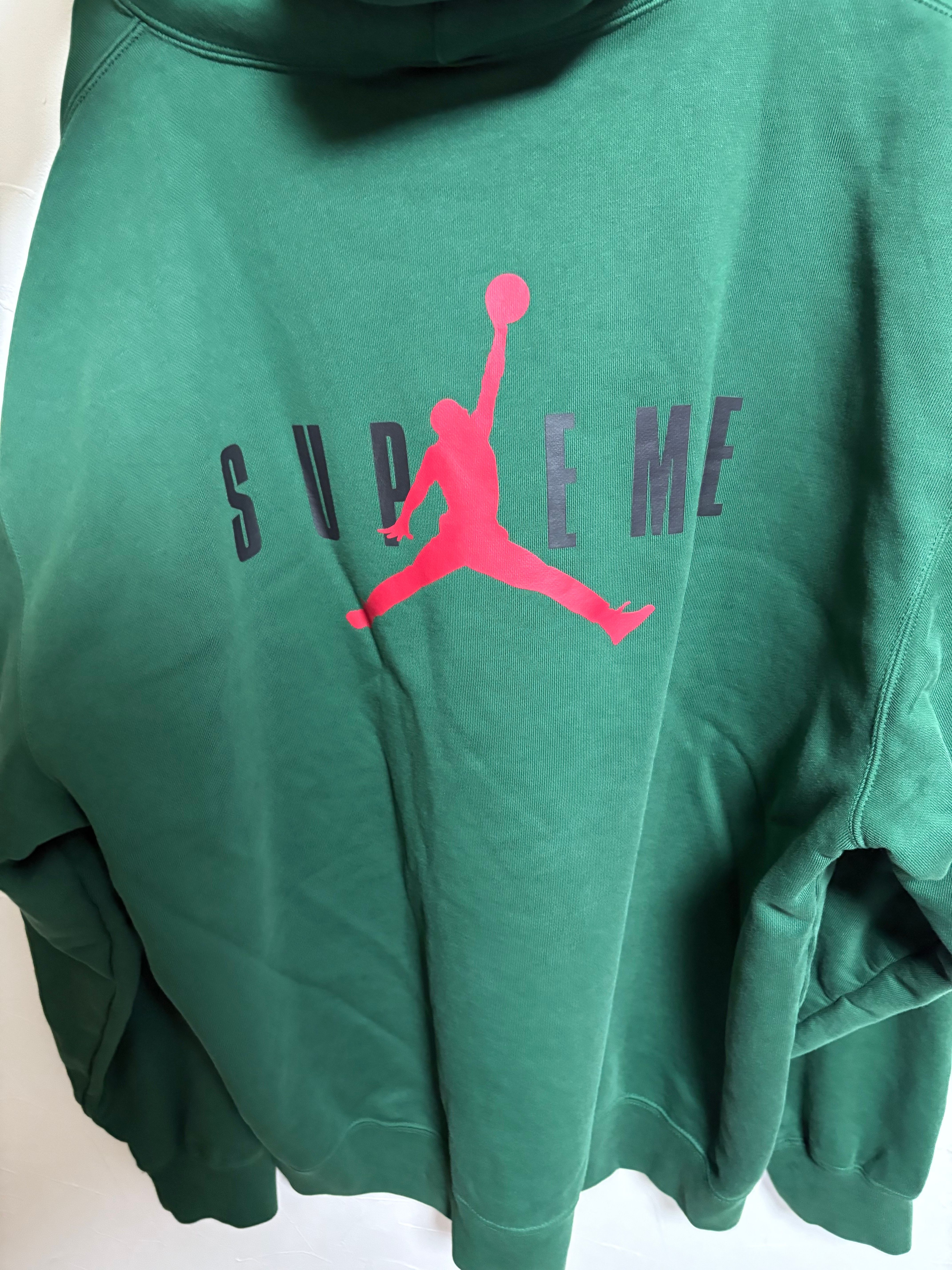 Supreme x Jordan Hooded Sweatshirt "Green"