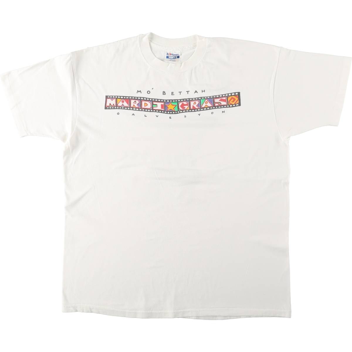 古着 80年代 ヘインズ Hanes BEEFY-T 青タグ プリントTシャツ USA製 メンズXXL相当 ヴィンテージ/eaa669942