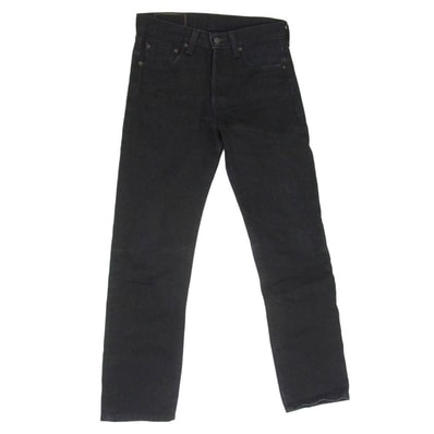 Levi's リーバイス 00501-0638 501 ORIGINAL DENIM PANTS オリジナル ボタンフライ ストレート デニムパンツ ジーンズ ブラック系 29【中古】