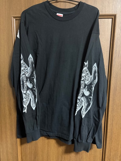 Supreme x ANTIHERO Eagle L/S Tee "Black"
