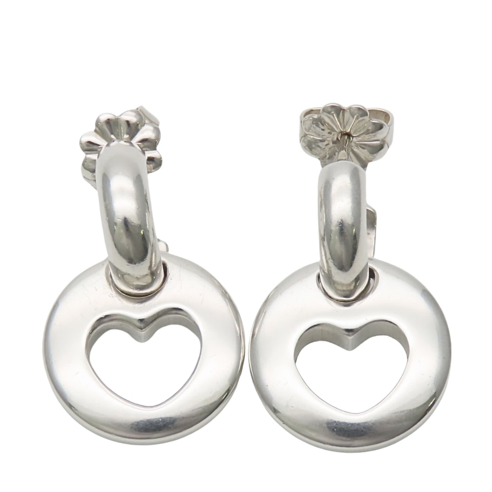 【中古】 ティファニー ピアス ピアスドハート シルバー925 約8.3g シルバー オープン スウィングピアス アクセサリー レディース 女性 TIFFANY&Co.