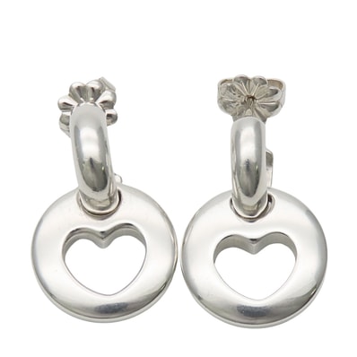【中古】 ティファニー ピアス ピアスドハート シルバー925 約8.3g シルバー オープン スウィングピアス アクセサリー レディース 女性 TIFFANY&Co.