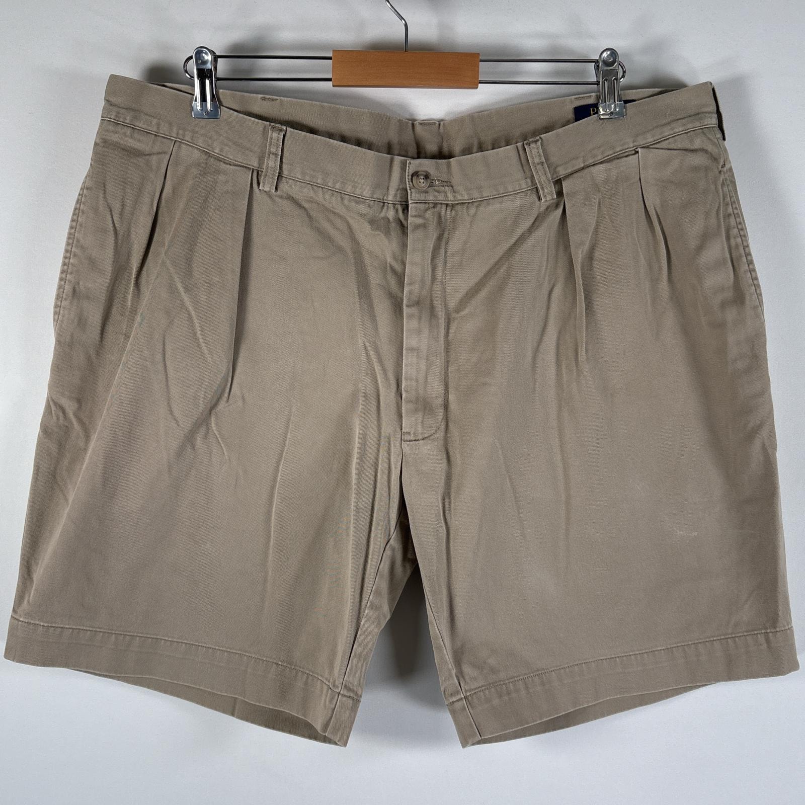 古着 ポロ・ラルフローレン POLO RALPH LAUREN ショートパンツ チノパン ポロチノ 大きいサイズ ワンポイントロゴ w40 ブラウン系 メンズ