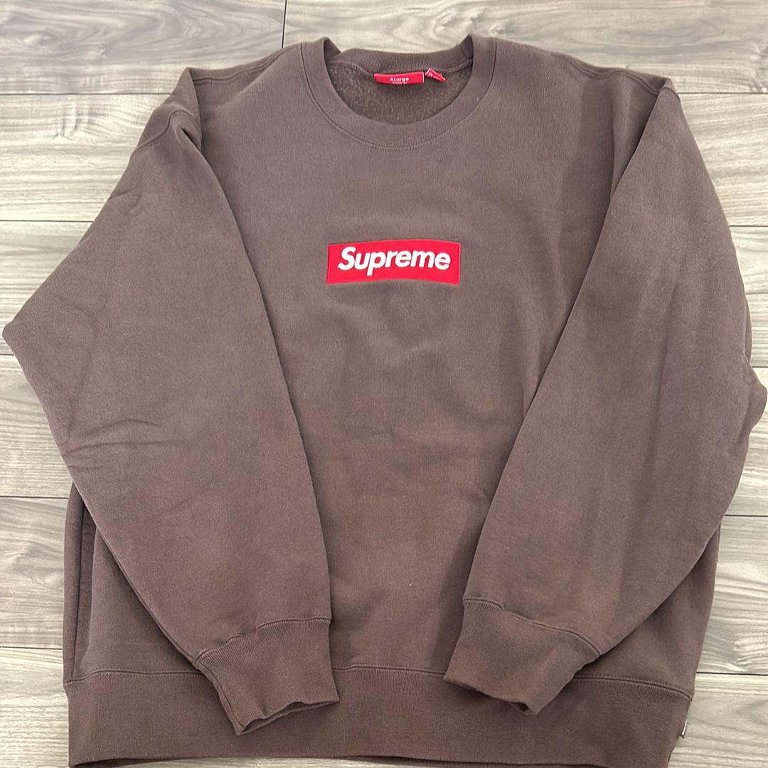 Supreme Box Logo Crewneck "Brown" (22FW)