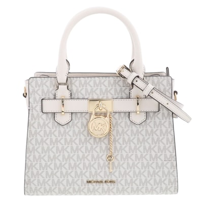 Michael Kors マイケルコース 2Way ショルダーバッグ ハンドバッグ 35F1GHMS1B PVC レザー ホワイト レディース【中古】