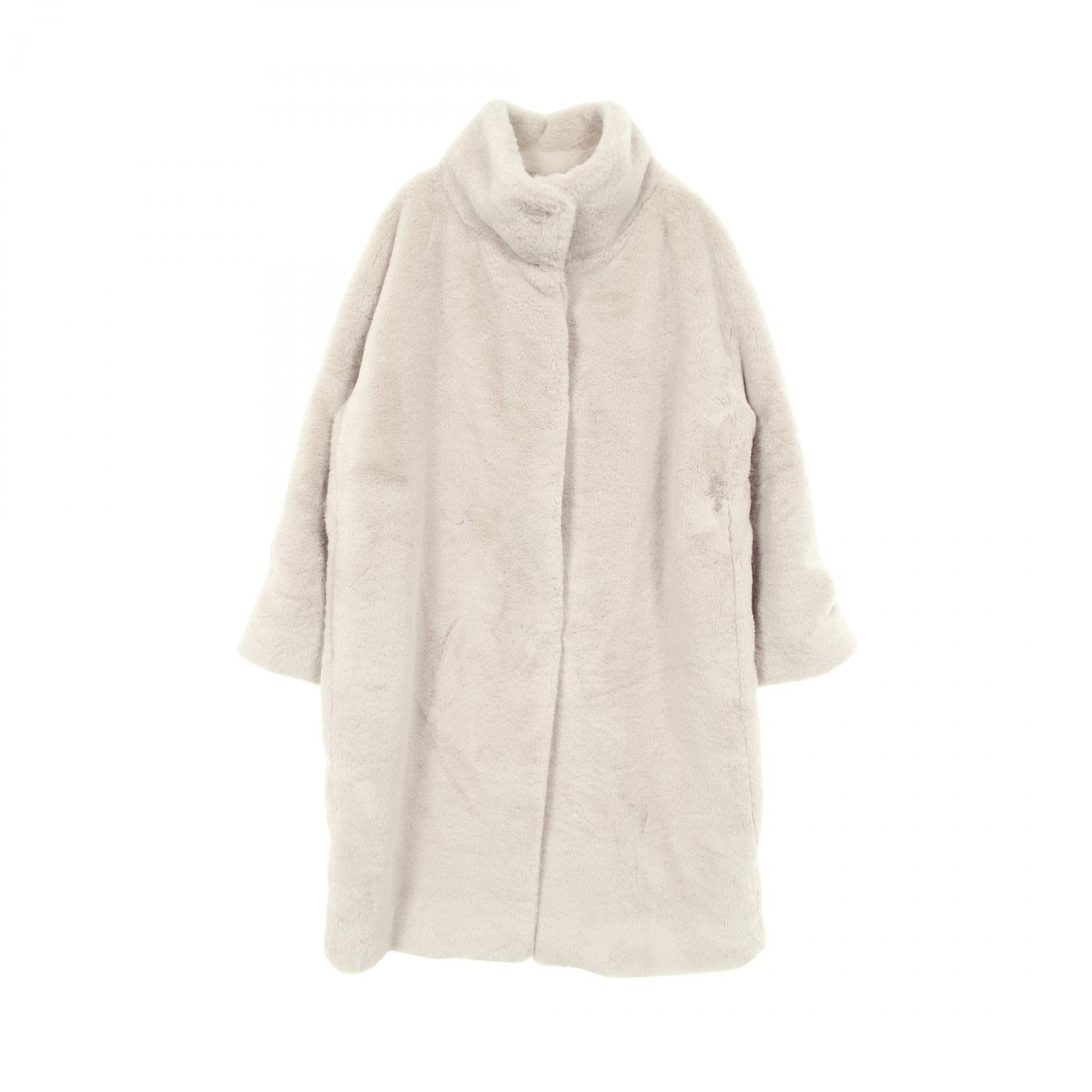 ヘルノ Herno エコファー 衣料品 アウター ポリエステル レディース ベージュ系 【中古】