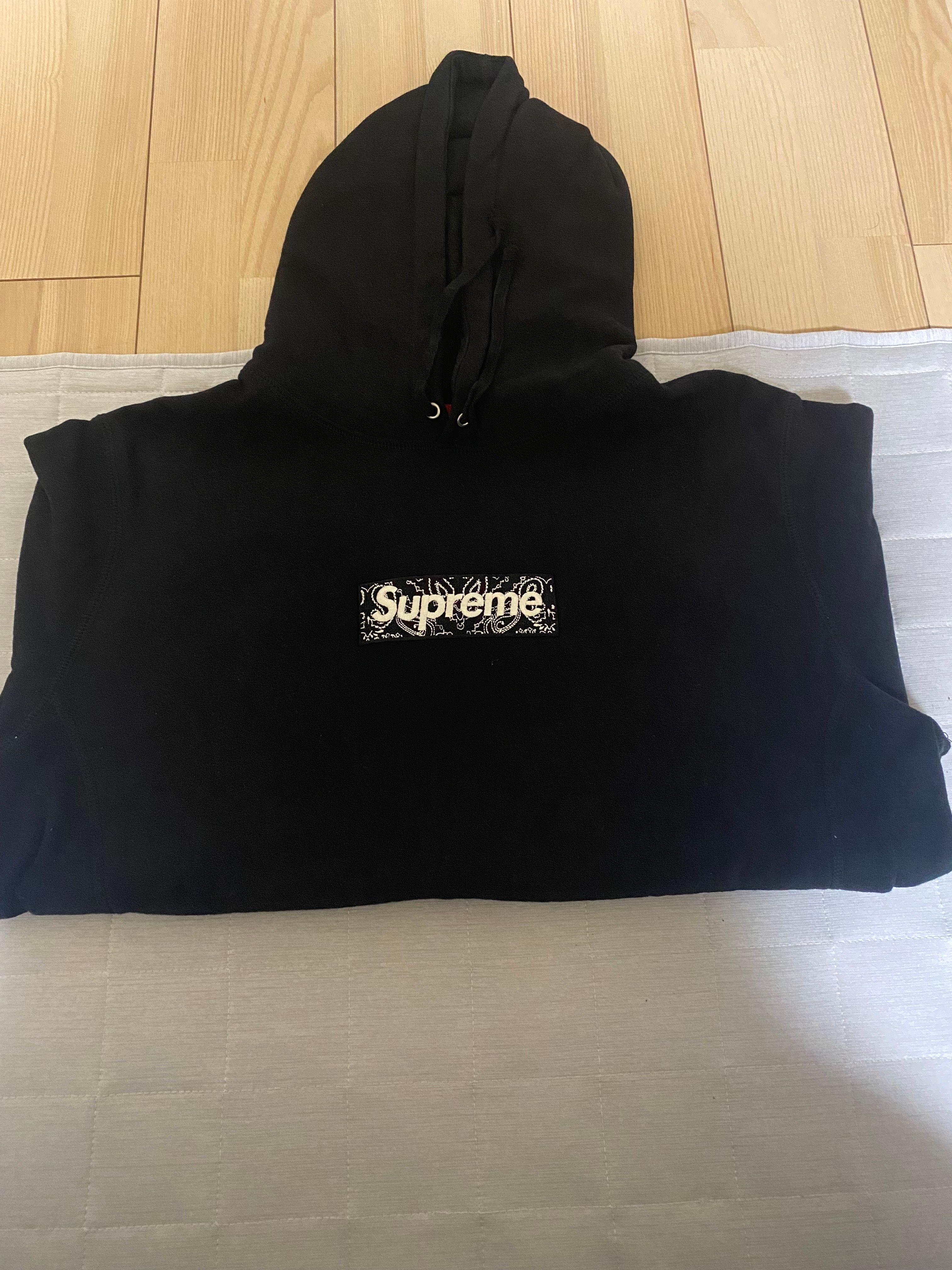 Supreme Bandana Box Logo Hooded Sweatshirt "Black"