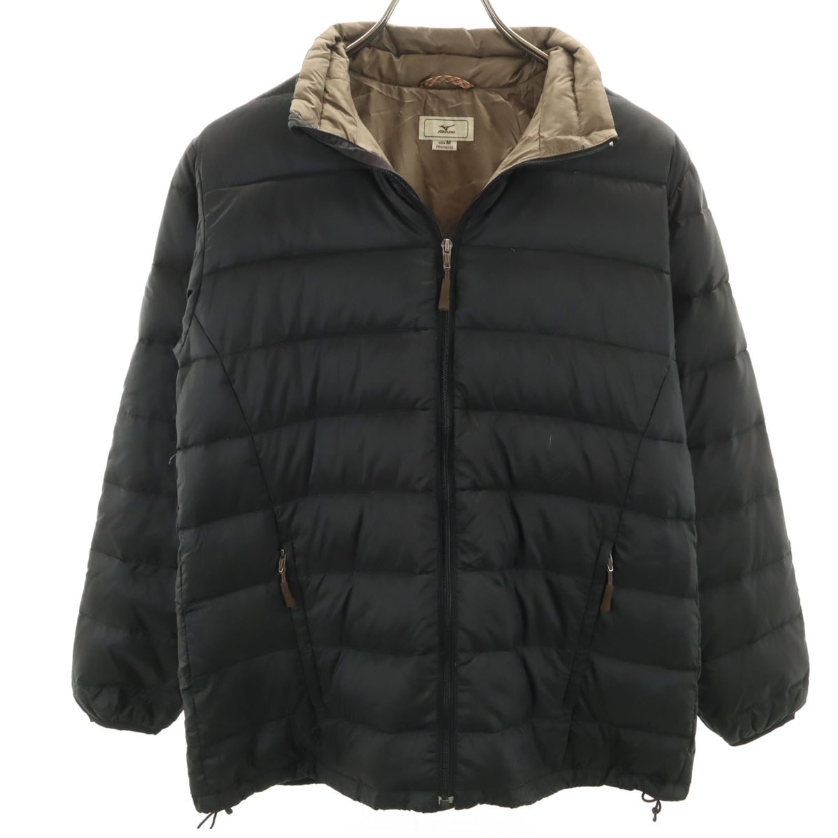 Mizuno ミズノ ダウンジャケット M ブラック 収納袋付き