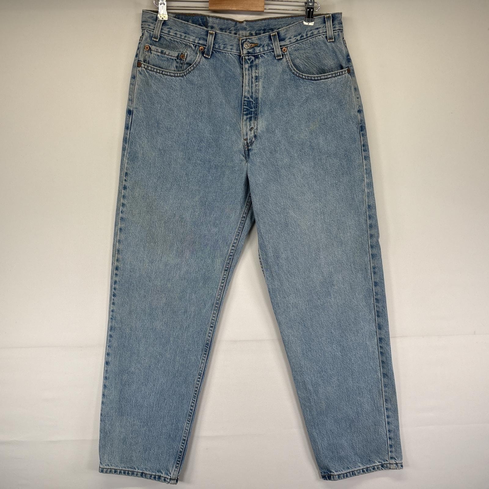 古着 リーバイス Levi's デニムパンツ 550 テーパード ジーンズ ジーパン 5ポケット 長ズボン w36 L30  ブルー メンズ