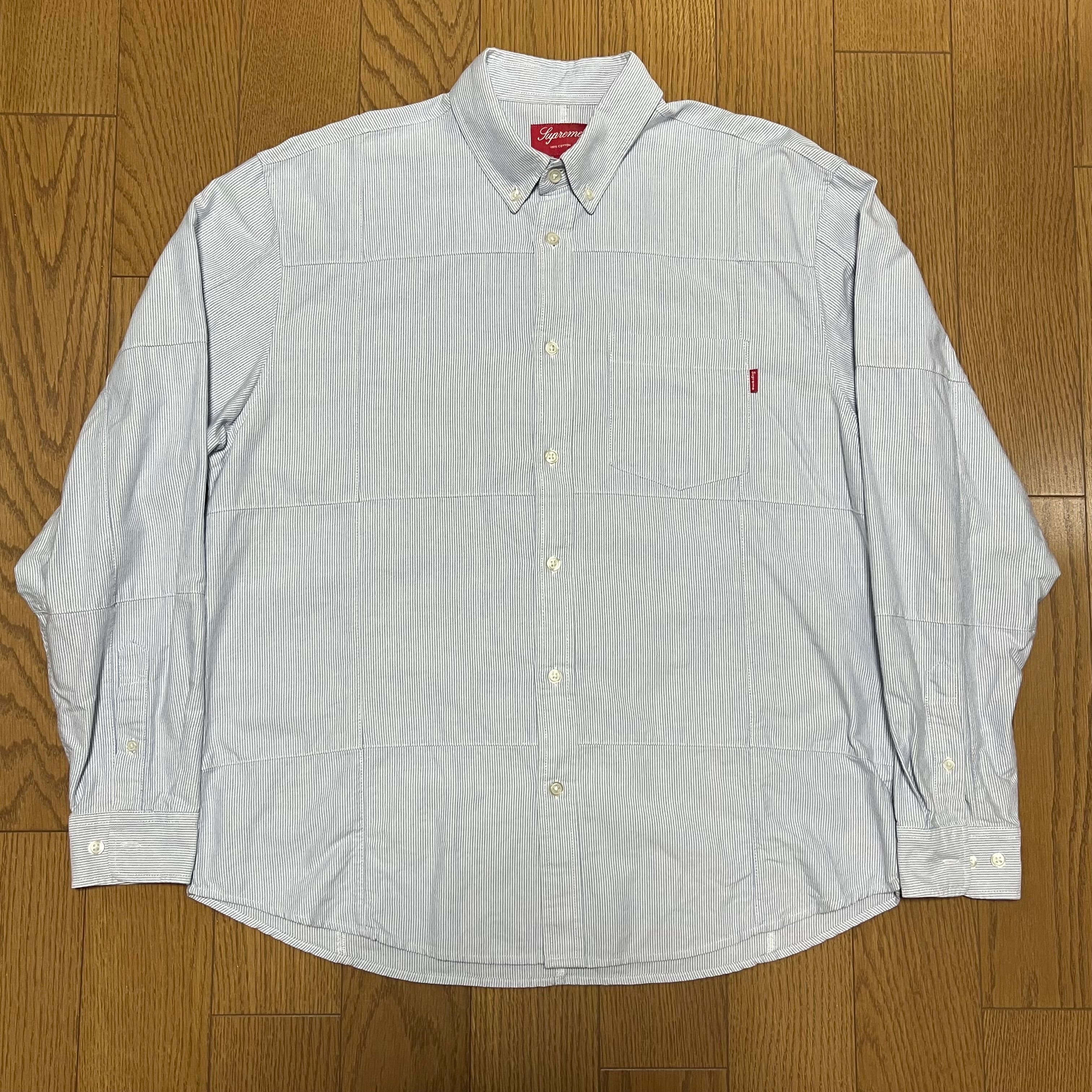 Supreme Patchwork Oxford Shirt "Stripe"