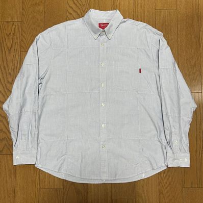 Supreme Patchwork Oxford Shirt "Stripe"