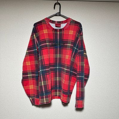 Supreme Plaid Crewneck "Red"