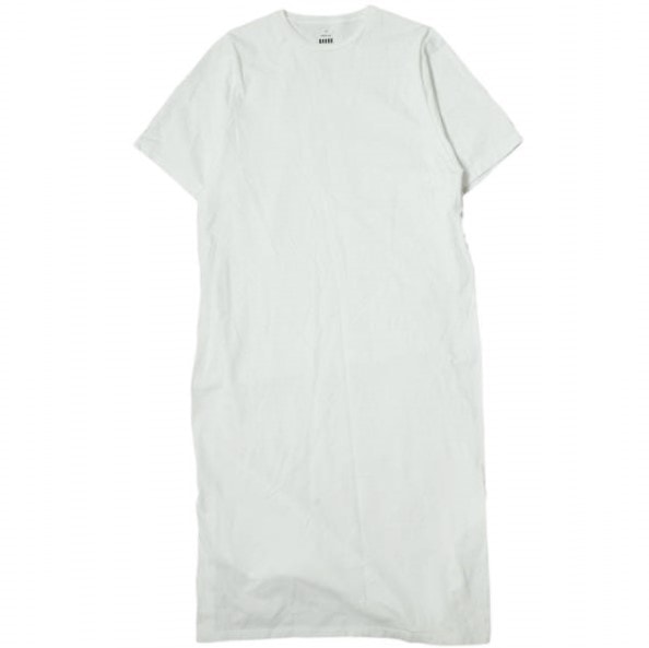 Graphpaper グラフペーパー 日本製 Jersey S/S Dress ジャージーショートスリーブワンピース 00 ホワイト 半袖 Tシャツ トップス g10092