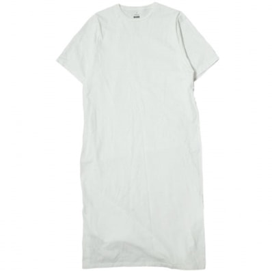 Graphpaper グラフペーパー 日本製 Jersey S/S Dress ジャージーショートスリーブワンピース 00 ホワイト 半袖 Tシャツ トップス g10092